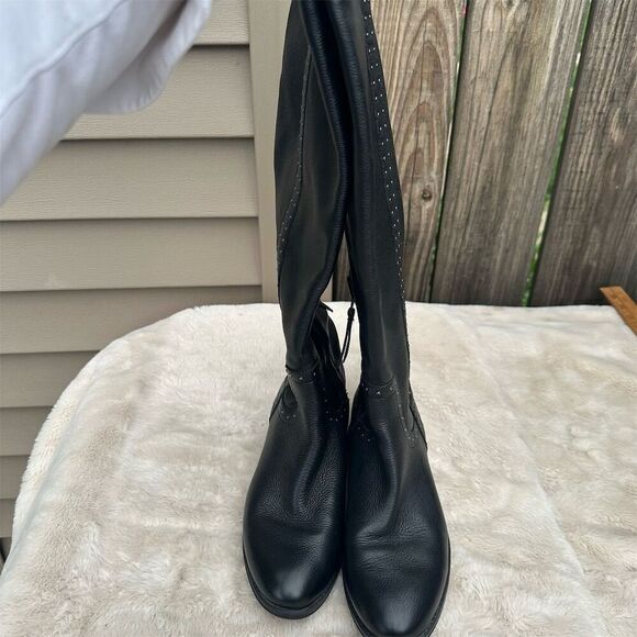 Sam Edelman Prina Women's Black Riding Boots Size 7 Studded Detailing - Picture 7 of 15